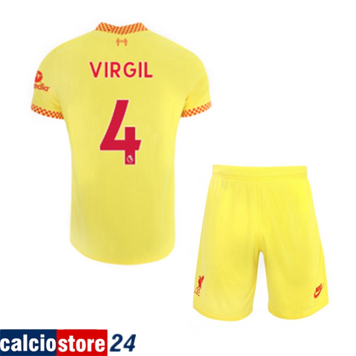 Maglie Calcio FC Liverpool (Virgil 4) Bambino Terza 2021/2022