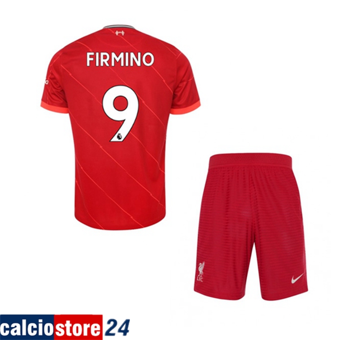Maglie Calcio FC Liverpool (Roberto Firmino 9) Bambino Prima 2021/2022