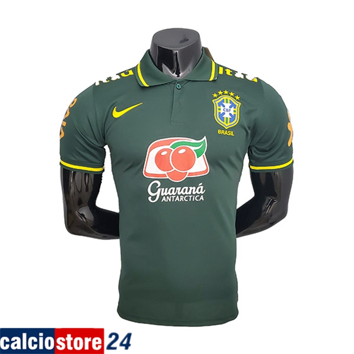 La Nuova Maglia Polo FC Brasile Vert 2021/2022