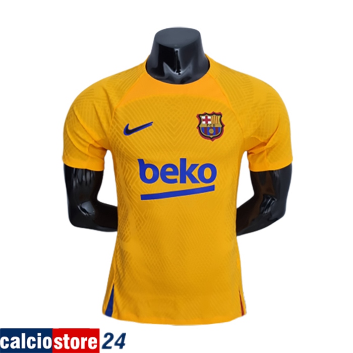 Nuove T Shirt Allenamento FC Barcelona Giallo 2022/2023