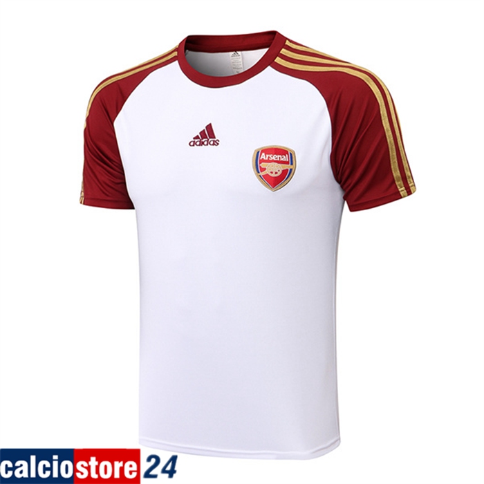 T Shirt Allenamento Arsenal Bianco/Rosso 2022/2023