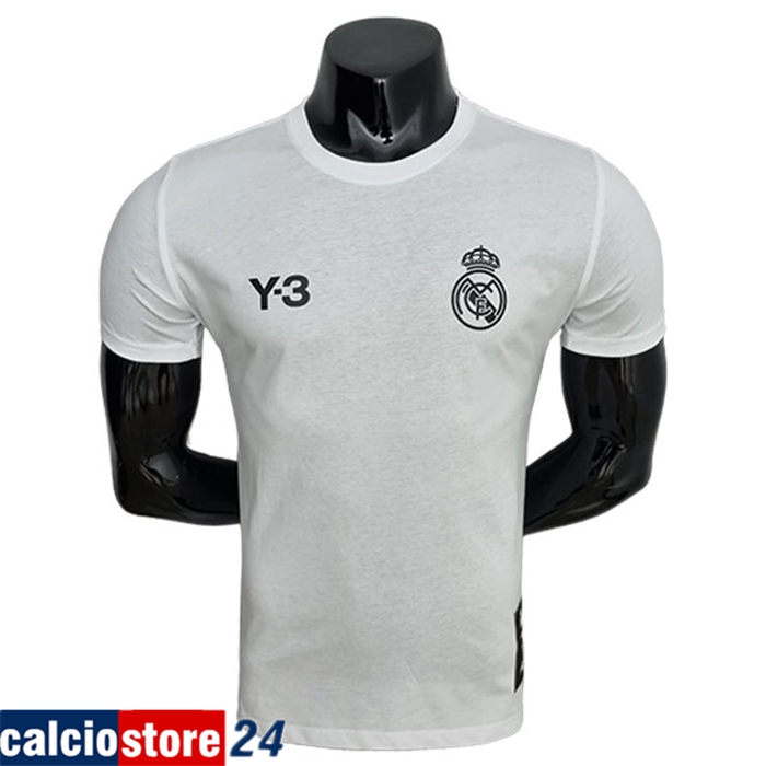 Nuova T Shirt Allenamento Real Madrid Y3 Bianco 2022/2023