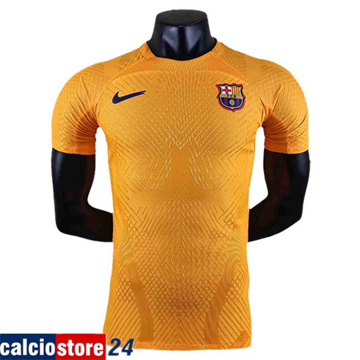 Nuove T Shirt Allenamento FC Barcellona Giallo 2022/2023