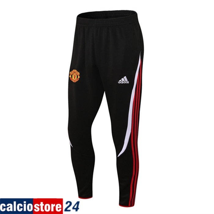 Nuove Pantaloni Da Allenamento Manchester United Nero/Rosso 2022/2023