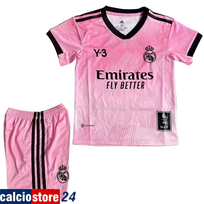 La Nuova Maglie Calcio Real Madrid Bambino Y3 Rosa 2022/2023
