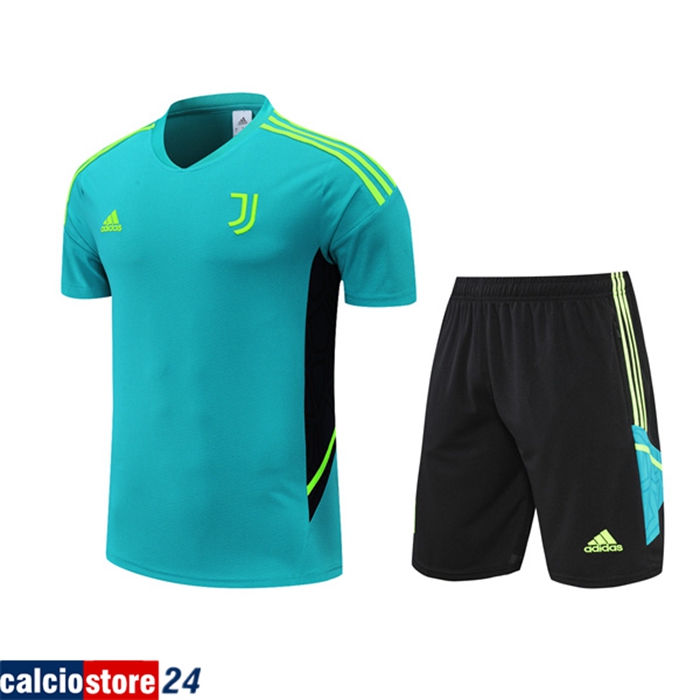 T Shirt Allenamento Juventus + Pantaloncini Verde 2022/2023