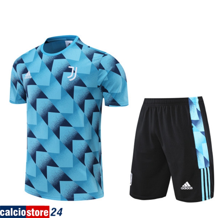 T Shirt Allenamento Juventus + Pantaloncini Blu 2022/2023