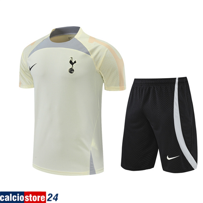 T Shirt Allenamento Tottenham Hotspur + Pantaloni Giallo 2022/2023