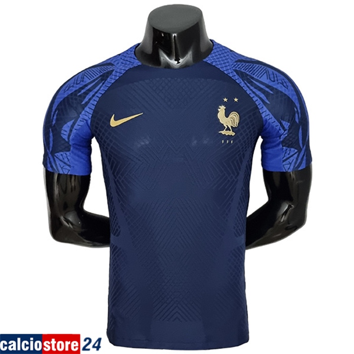 T Shirt Allenamento Francia blu navy 2022/2023