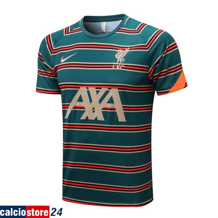 T Shirt Allenamento FC Liverpool Verde/Rosso 2022/2023