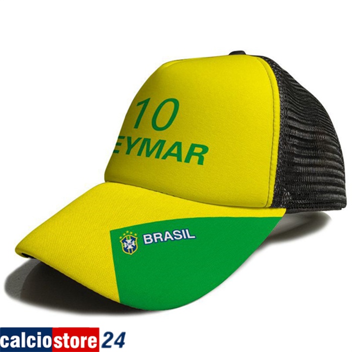 Cappello Da Calcio Neymar 10 Giallo/Verde 2023