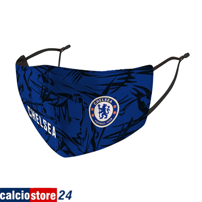 Mascherine Calcio FC Chelsea Blu Reutilisable -02