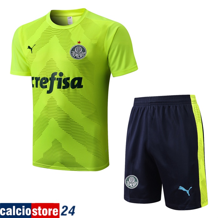 T Shirt Allenamento + Pantaloncini Palmeiras Verde 2022/2023
