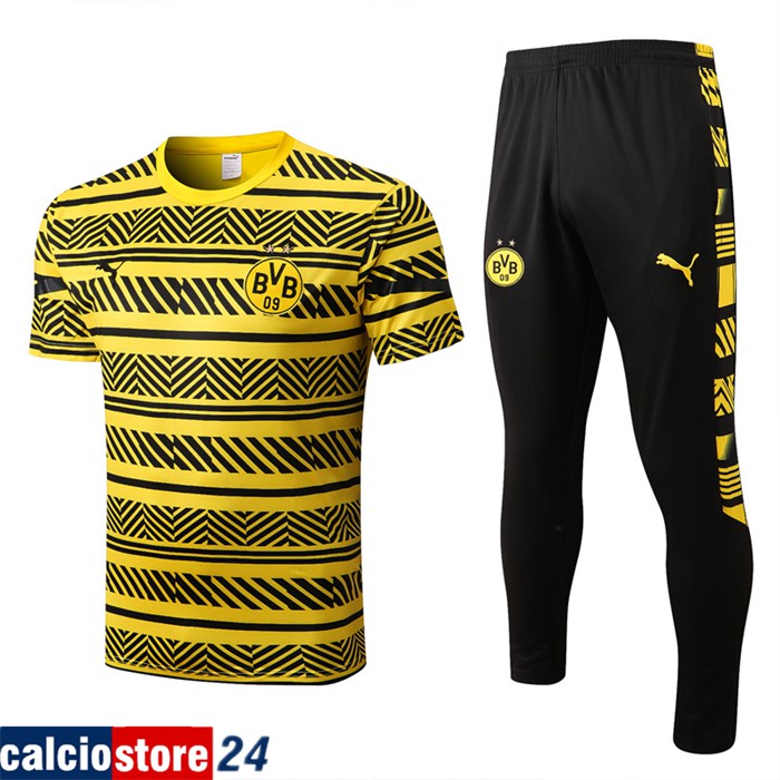 T Shirt Allenamento + Pantaloni Dortmund Giallo 2022/2023