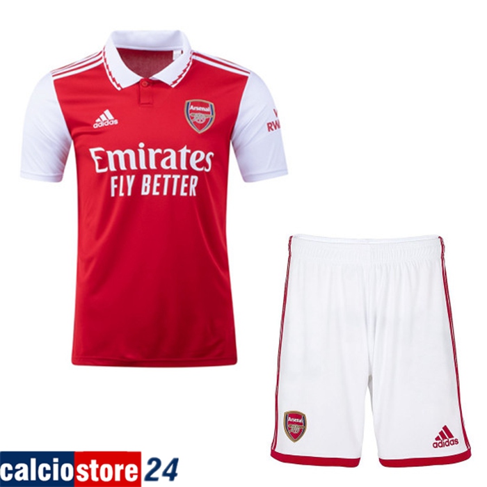 Kit Maglia Arsenal Prima + Pantaloncini 2022/2023
