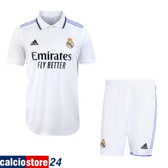 Kit Maglia Real Madrid Prima + Pantaloncini 2022/2023