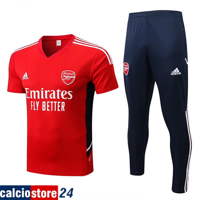 T Shirt Allenamento + Pantaloni Arsenal Rosso 2022/2023