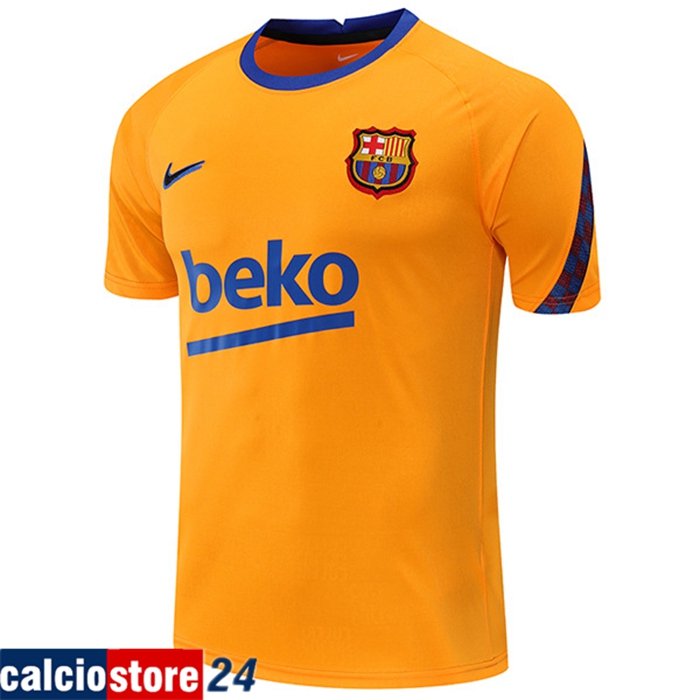 T Shirt Allenamento FC Barcellona Giallo 2022/2023