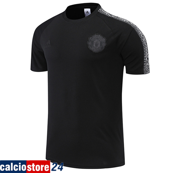 T Shirt Allenamento Manchester United Nero 2022/2023