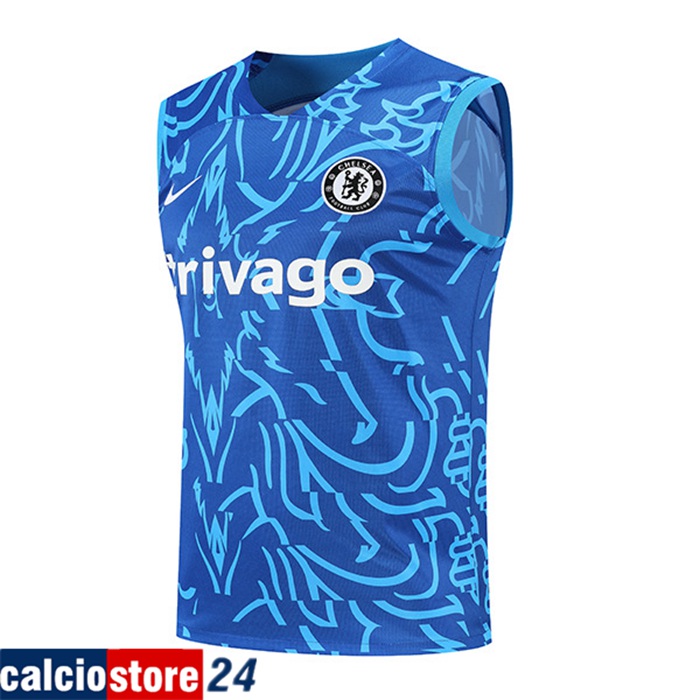 Canotta Allenamento FC Chelsea Pattern Blu 2022/2023