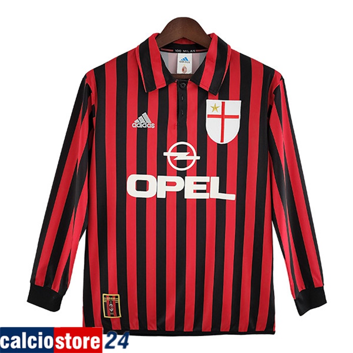 Maglie Calcio AC Milan Retro Prima Manica Lunga 1999/2000