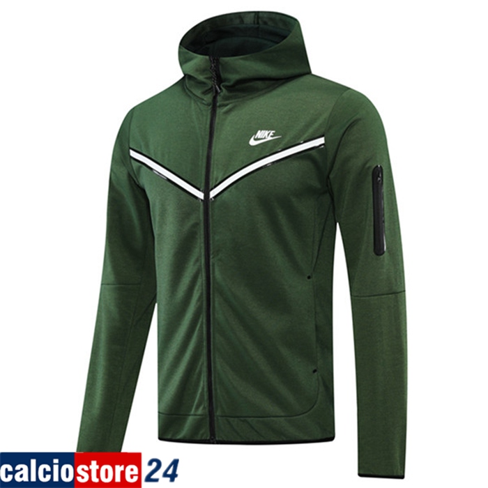 Giacca Con Cappuccio Nike Verde 2022/2023