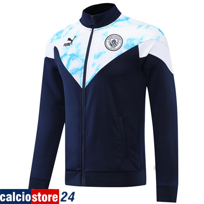 Giacca Calcio Manchester City blu navy/Bianco 2022/2023