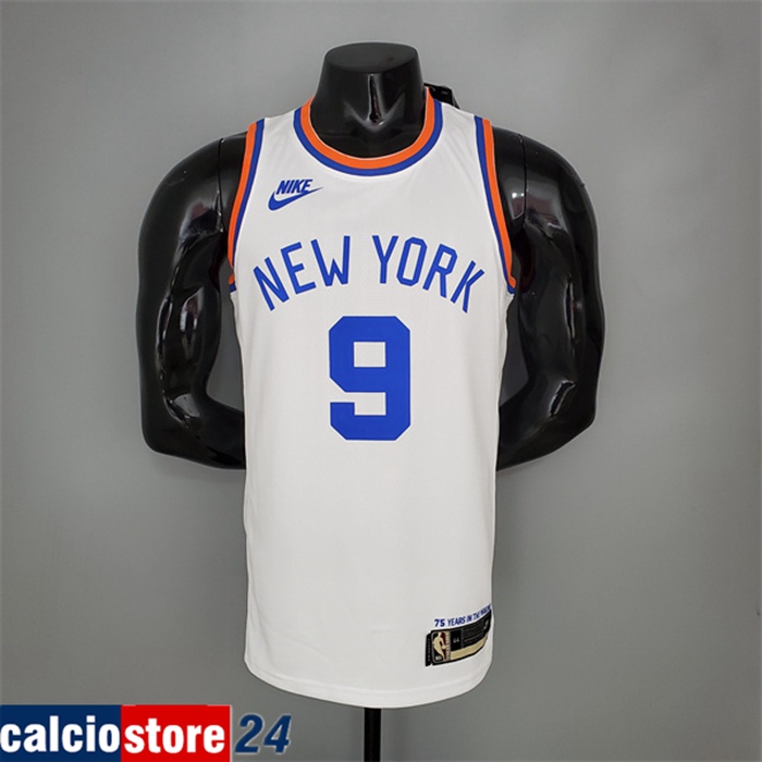 Maglia New York Knicks (Barrett #9) Bianco 75th Anniversary