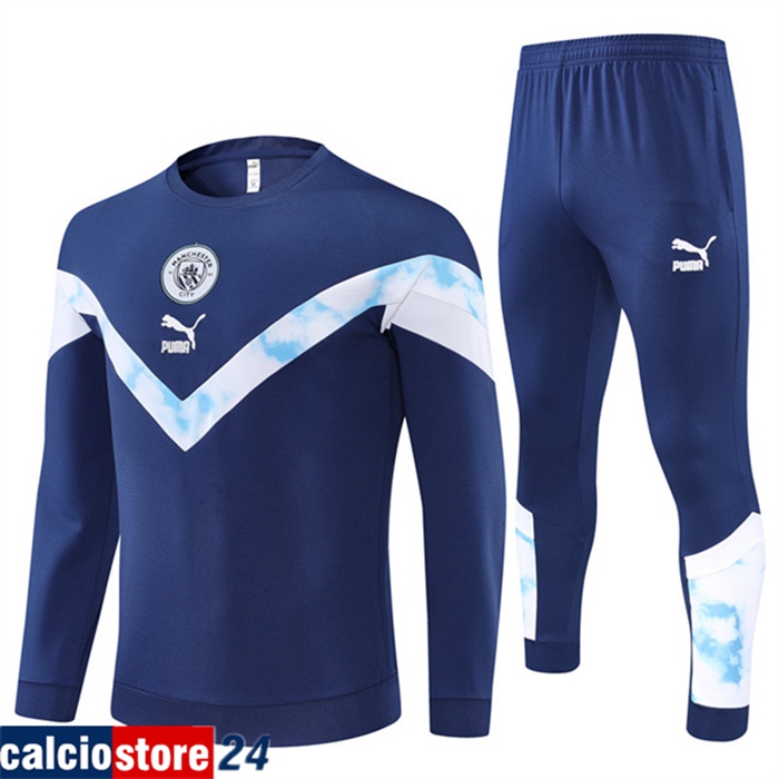 Insieme Tuta Calcio Manchester City blu navy 2022/2023