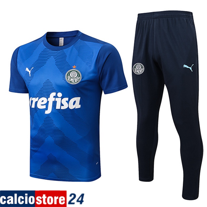 Kit Maglia Allenamento + Pantaloni Palmeiras Blu 2022/2023