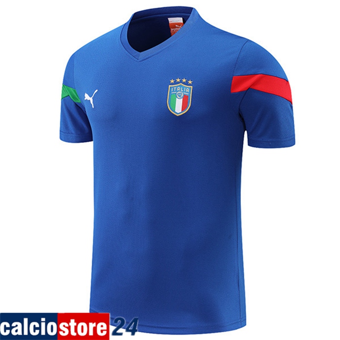T Shirt Allenamento Italia Blu 2022/2023