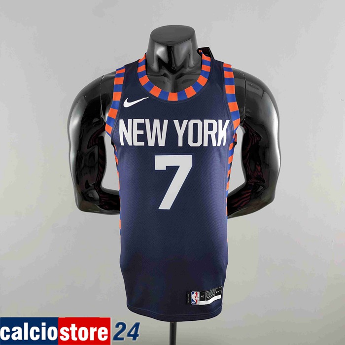 Maglia New York Knicks (ANTHONY #7) Blu Scuro Striped