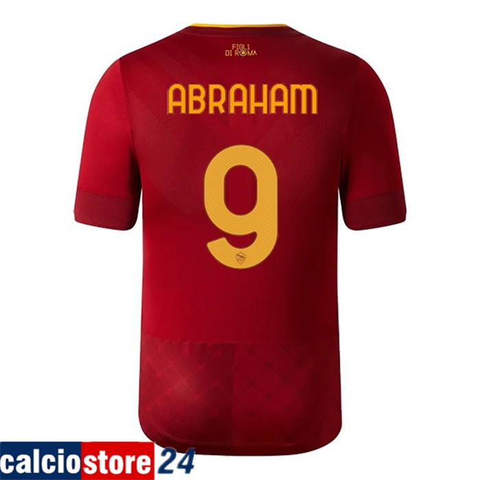 Maglie Calcio AS Roma (ABRAHAM #9) 2022/23 Prima
