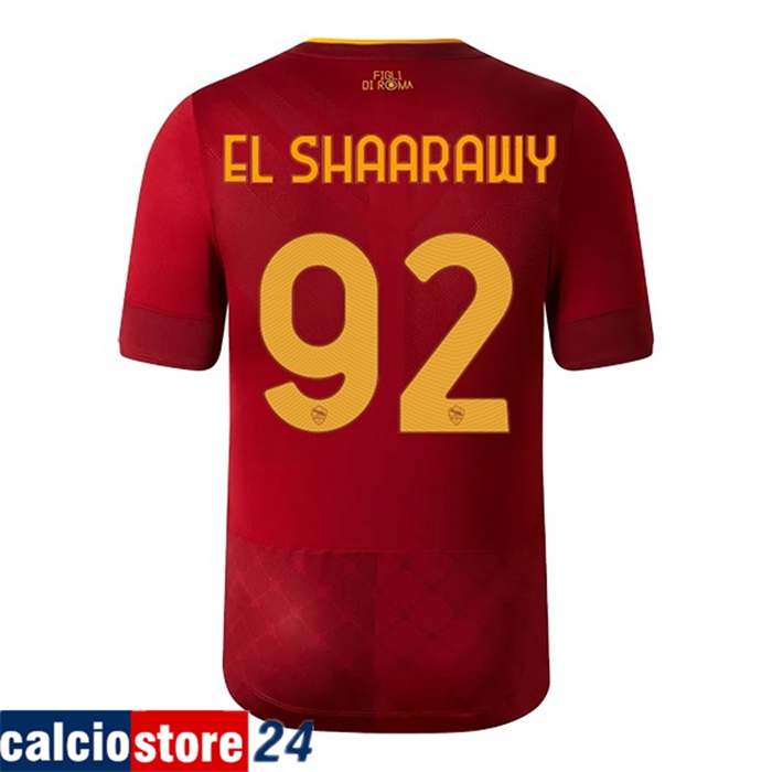 Maglie Calcio AS Roma (EL SHAARAWY #92) 2022/23 Prima