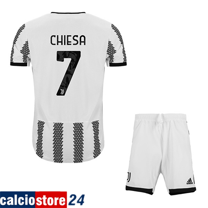 Maglie Calcio Juventus (CHIESA #7) Bambino Prima 2022/23