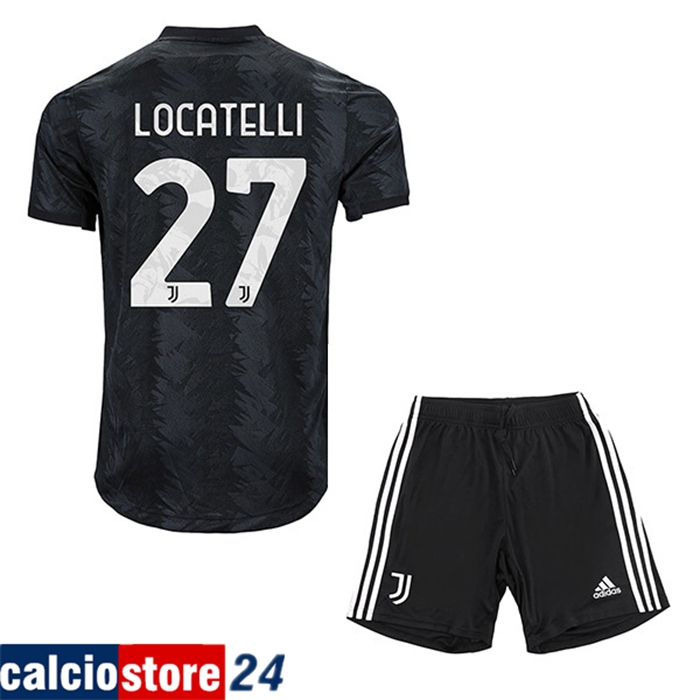 Maglie Calcio Juventus (LOCATELLI #27) Bambino Seconda 2022/23