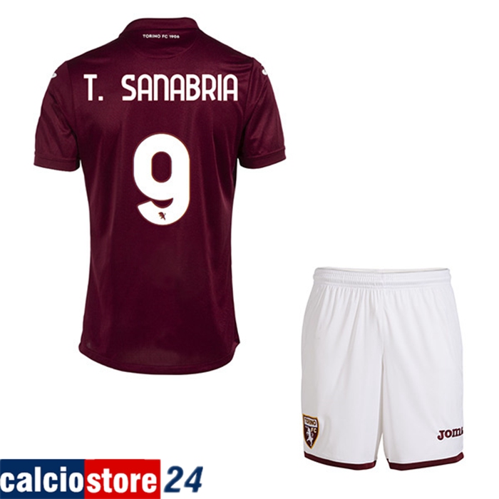 Maglie Calcio Torino (T. SANABRIA #9) Bambino Prima 2022/23