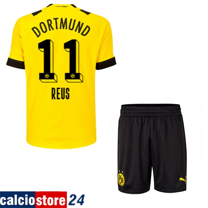Maglie Calcio Dortmund BVB (REUS #11) Bambino Prima 2022/23