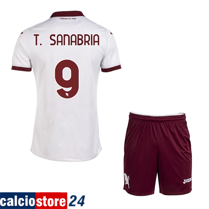 Maglie Calcio Torino (T. SANABRIA #9) Bambino Seconda 2022/23