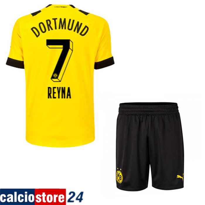 Maglie Calcio Dortmund BVB (REYNA #7) Bambino Prima 2022/23