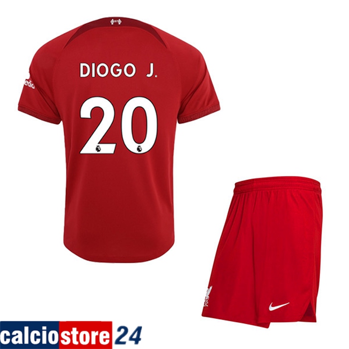 Maglie Calcio Liverpool (DIOGO J. #20) Bambino Prima 2022/23