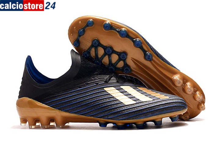 Adidas Scarpe Da Calcio X 19.1 AG Nero/Blu