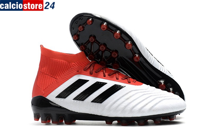 Adidas Scarpe Da Calcio Predator 18.1 AG Bianco/Rosso