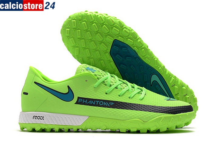 Nike Scarpe Da Calcio React Phantom GT Pro TF Verde