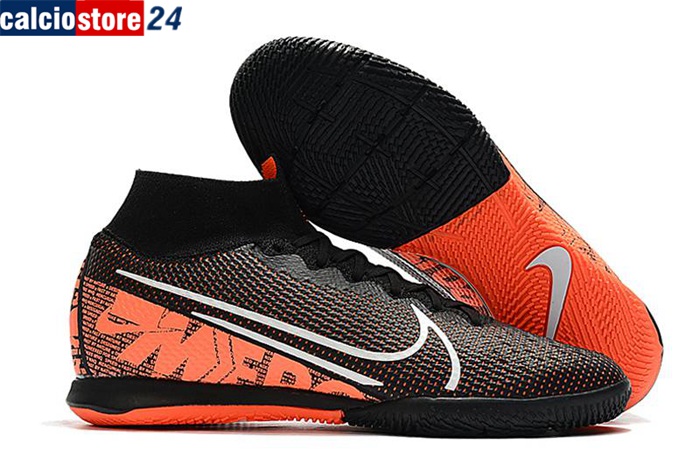 Nike Scarpe Da Calcio Mercurial Superfly 7 Elite MDS IC Nero/Arancia