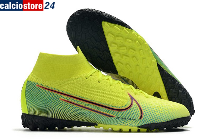 Nike Scarpe Da Calcio Mercurial Superfly 7 Elite MDS TF Giallo/Verde