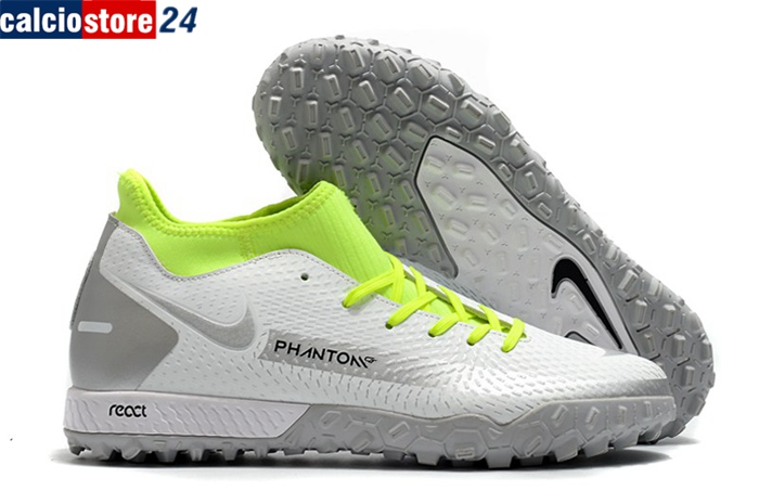 Nike Scarpe Da Calcio Phantom GT Academy Dynamic Fit TF Bianco