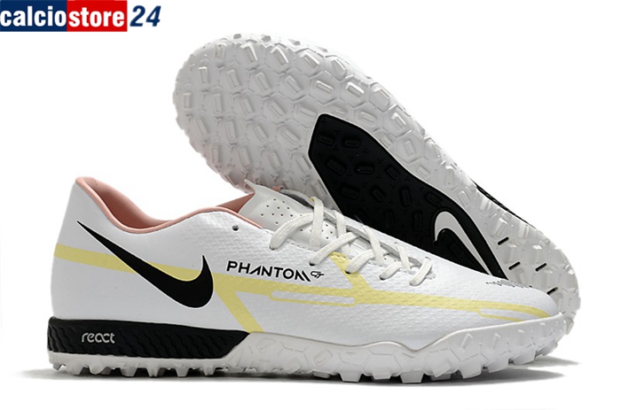 Nike Scarpe Da Calcio React Phantom GT2 Pro TF Bianco