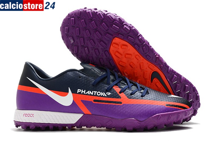 Nike Scarpe Da Calcio React Phantom GT2 Pro TF viola/Blu