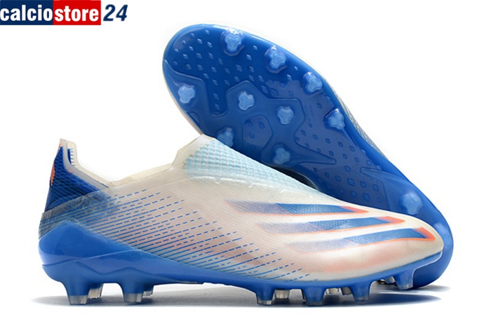 Adidas Scarpe Da Calcio X Ghosted AG Bianco/Blu